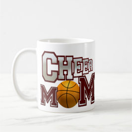 Taza De Café Maroon Basketball Cheer Mom Mug