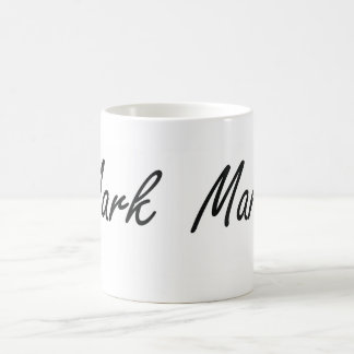 Taza De Café Marque el diseño conocido artístico