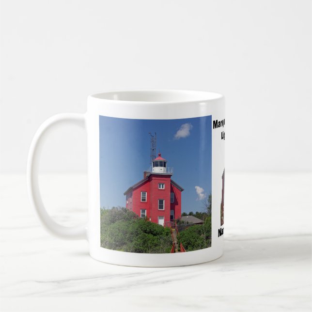 Taza De Café Marquette Harbour Lighthouse mug (Izquierda)
