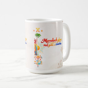 Taza De Café Marrakech Brilla – Camiseta de Arte Marroquí Vibra