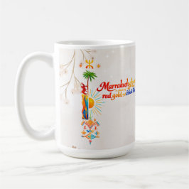 Taza De Café Marrakech Brilla – Camiseta de Arte Marroquí Vibra