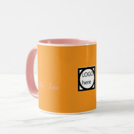 Taza de café marrón de dos colores promocional