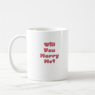 Taza De Café Marry Me Mug