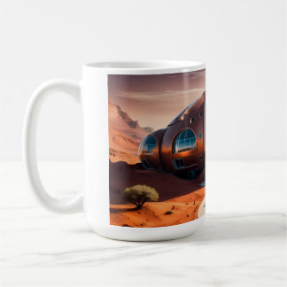 Taza De Café Mars Habitat Alpha - Arquitectura de ciencia ficci