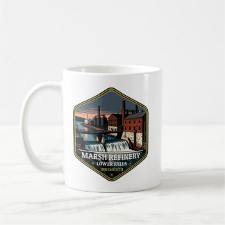 Taza De Café Marsh Refinery Lower Falls Innsmouth Vintage Trave
