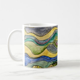 Taza De Café Marsh Watercolor en el café Mug