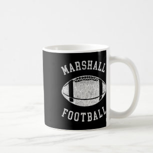 Taza De Café Marshall Fútbol Retro Vintage Años 80 Angustiado