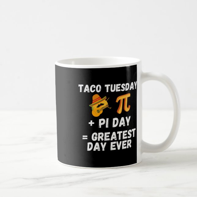Taza De Café Martes Martes, Martes, Día Pi Math Teacher Me (Derecha)