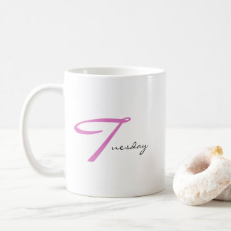 Taza De Café Martes Terrible Vibraciones Positivas Solo Simple 