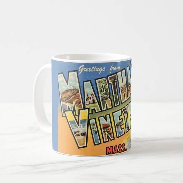 Taza De Café Marthas Vineyard Greetings Mug (Anverso izquierdo)