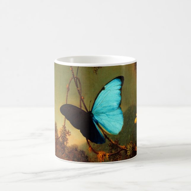 Taza De Café Martin Johnson Heade Blue Morpho Butterfly (Centro)