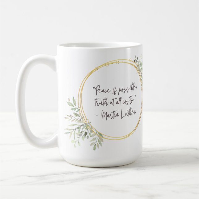 Taza De Café Martin Luther Cita Mug (Izquierda)