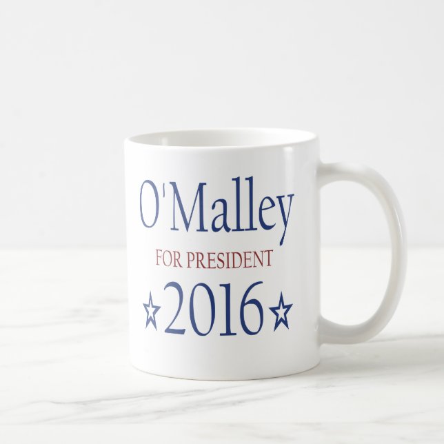 Taza De Café Martin O'Malley para el presidente 2016 (Derecha)