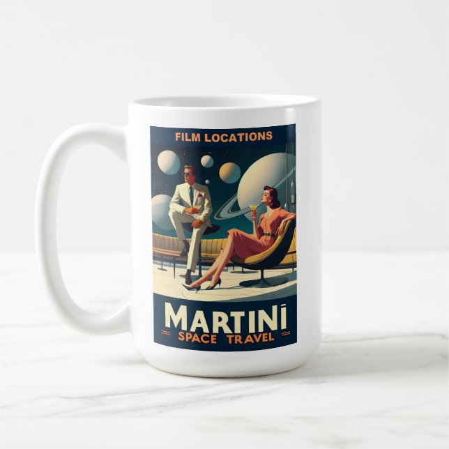 Taza De Café Martini Space Travel Posters Film Locations Coffee (Izquierda)