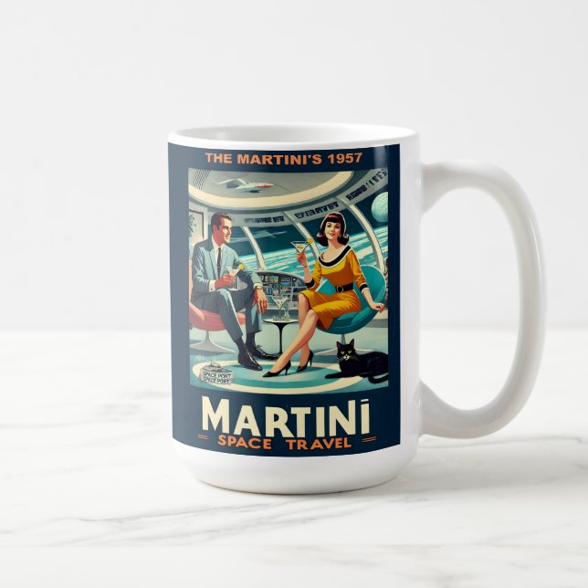 Taza De Café Martini Space Travel Posters The Martini's 1957 (Derecha)