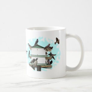 Taza De Café Martins púrpura