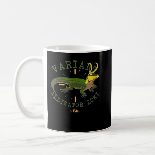 Taza De Café Marvel Loki Alligator Variante V-Neck  (Izquierda)