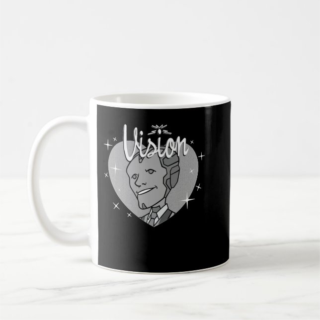 Taza De Café Marvel WandaVision Heart Retro 60 Sweatshi (Izquierda)
