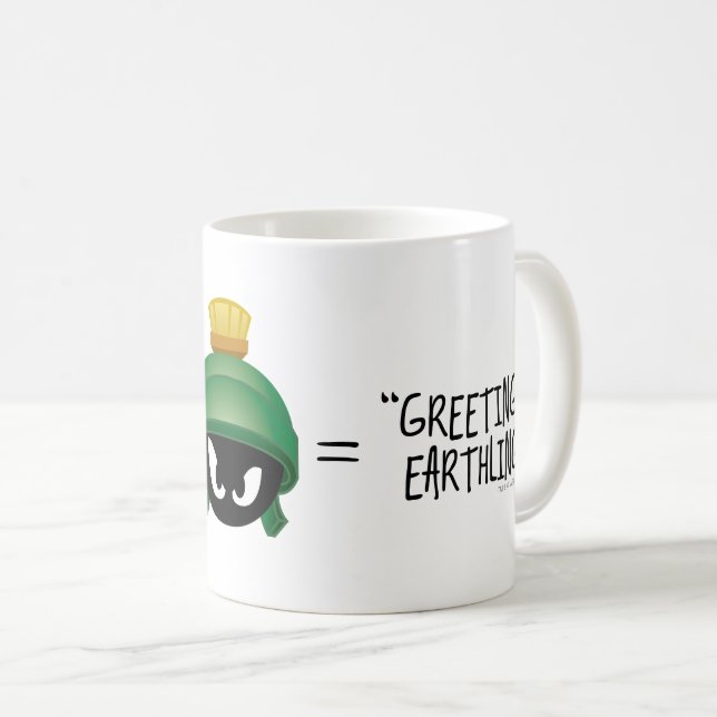 Taza De Café MARVIN LA Ecuación DE Emoji MARTIAN™ (Anverso derecho)