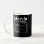 Taza De Café MARVIN Nutrition Funny Birthday Personalizado Nomb<br><div class="desc">MARVIN Nutrition Funny Cumpleaños Nombre Personalizado Idea de Regalo</div>