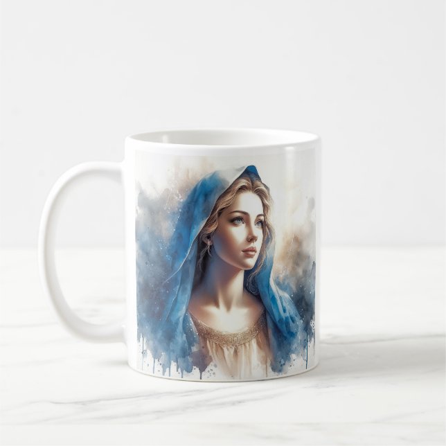 Taza De Café Mary Virgin Jesus (Izquierda)