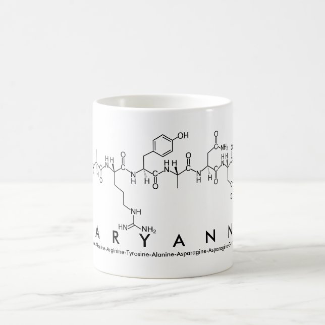 Taza De Café Maryanne peptide name mug (Centro)