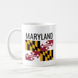 Taza De Café Maryland // Bandera nacional de los Estados Unidos