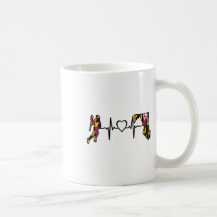 Taza De Café Maryland Lacrosse Shirt Maryland Flag Lax Player H