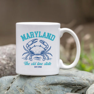 Taza De Café Maryland State Crab – The Old Line State
