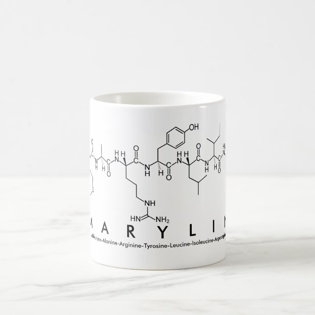 Taza De Café Marylin peptide name mug (Centro)