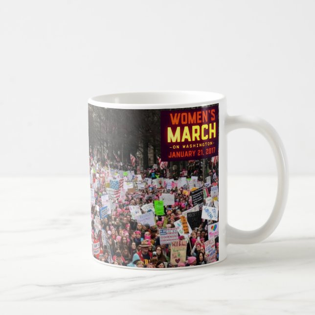 Taza De Café Marzo de las mujeres en Washington (Derecha)