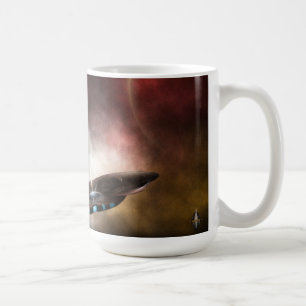 Taza De Café Más allá del espacio y el tiempo: arte fractal