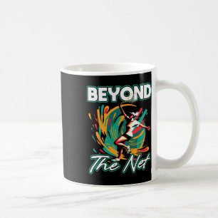Taza De Café Más allá del Net Badminton Player Athletic Leisure