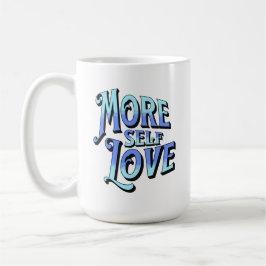 Taza De Café Más auto amor Mug en azul