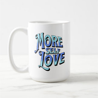 Taza De Café Más auto amor Mug en azul