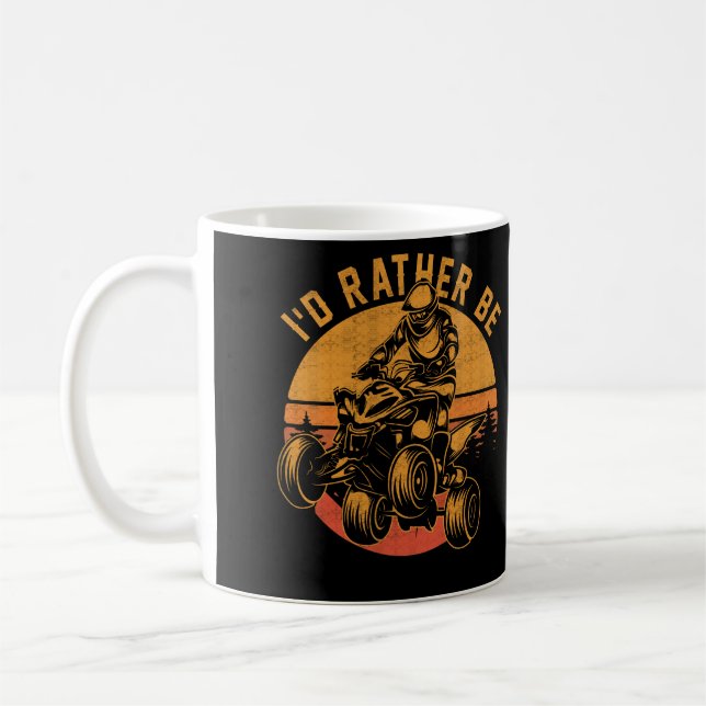 Taza De Café Más Bien Estar En Bicicleta Cuádruple (Izquierda)