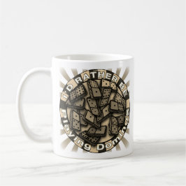 Taza De Café Más bien jugar a dominoes mug