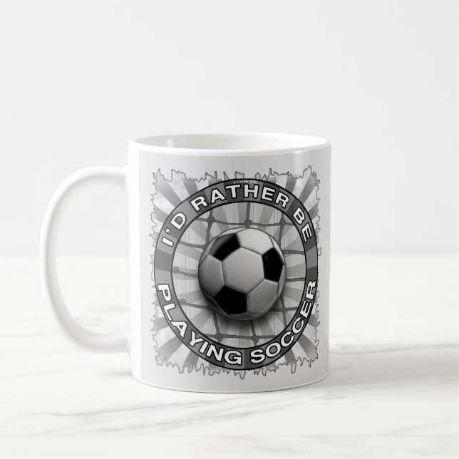 Taza De Café Más bien jugar al fútbol (Izquierda)