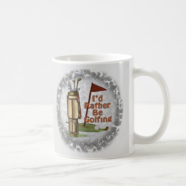 Taza De Café Más bien jugar al golf (Derecha)