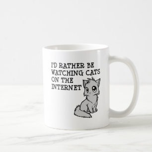 Taza De Café Más bien ver gatos divertidos Mug