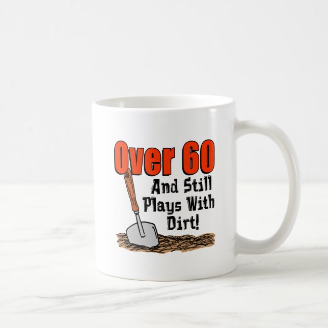 Taza De Café Más De 60 Juega Con Mug Sucia (Derecha)