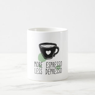 Taza De Café Más depreso menos