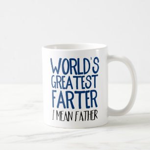 Taza De Café Más divertido me refiero a padre en el mundo