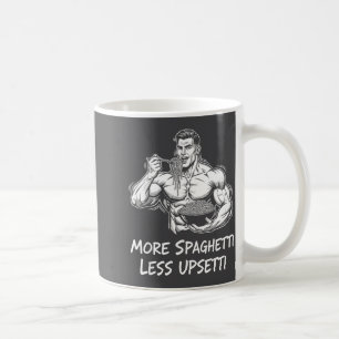 Taza De Café Más Espaguetis Menos Etti Fisicoculturista Comiend