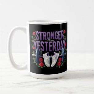 Taza De Café Más fuerte que ayer - Motivación, Fitness