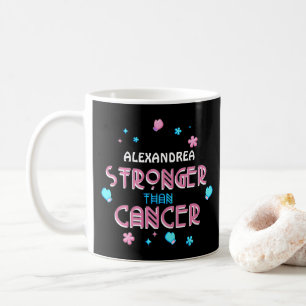 Taza De Café Más fuerte que el cáncer   Superviviente de cán