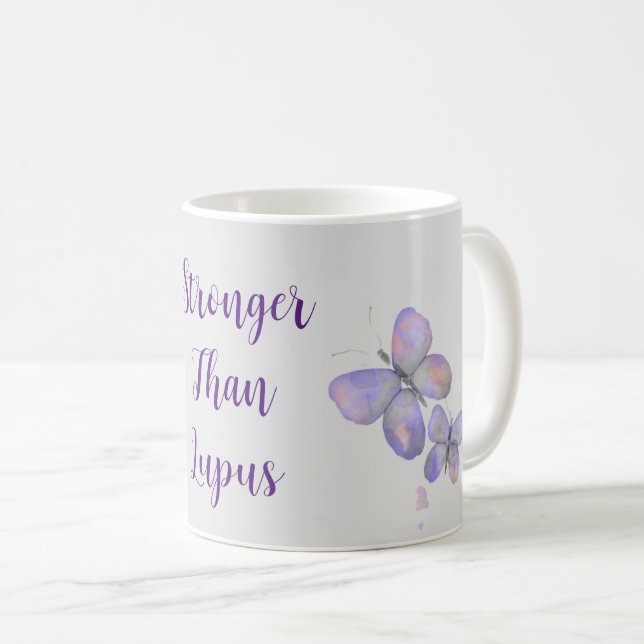 Taza De Café Más fuerte que el Lupus (Anverso derecho)