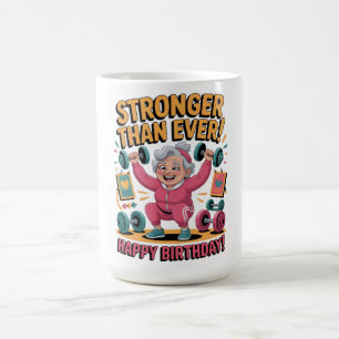 Taza De Café Más fuerte que nunca Personalizado de fitness de c