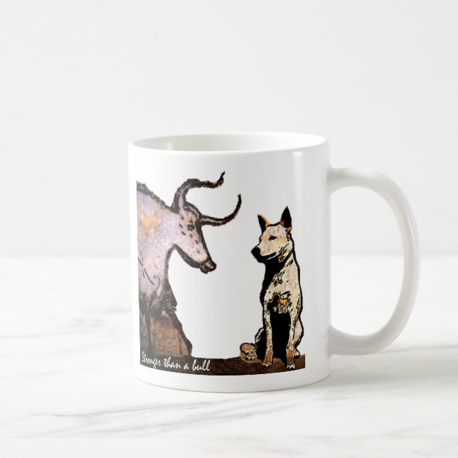 Taza De Café Más fuerte que una Bull zurda (Derecha)