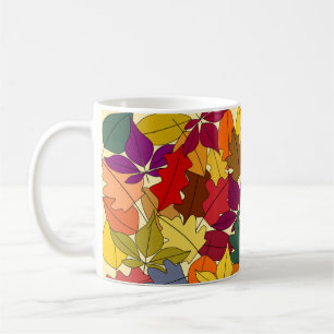 Taza De Café Más hojas otoñales